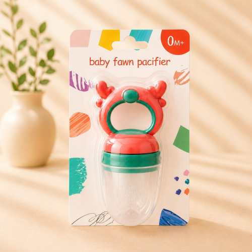 Baby Fawn Pacifier – Silicone Fruit &amp;amp;amp; Food Feeder 0M+