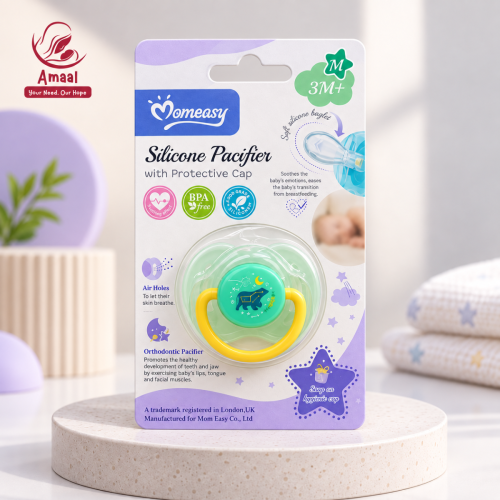 Momeasy Silicone Pacifier with Protective Cap