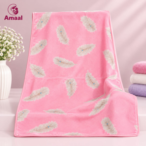 Kashful Printed Microfiber Absorbent Shower Bathing Towel