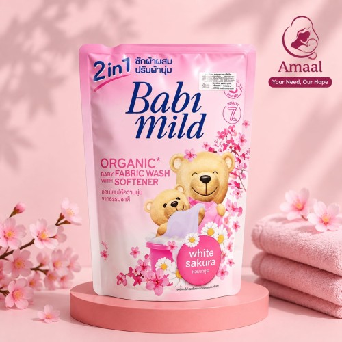 Babi Mild Organic Baby Fabric Wash with Softener - 530ml