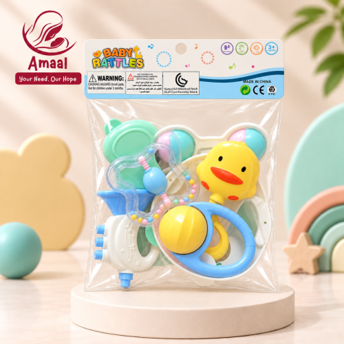 Baby Rattles Set – Colorful Sensory Musical Toys