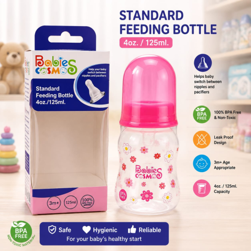 Babies Cosmos Standard Feeding Bottle 125ml