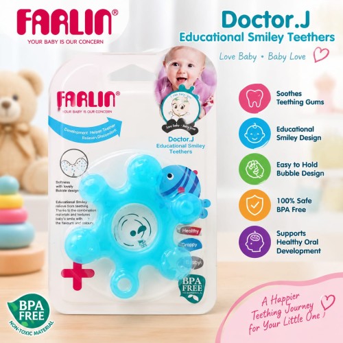 Farlin Doctor J Educational Smiles Teether – 0+ Month