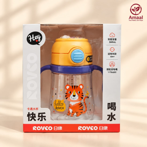 Rovco Tritan Straw Water Cup 260ml- 6m+