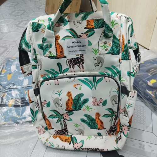 Cushion Series Floral Maternity and Baby Diaper Backpack