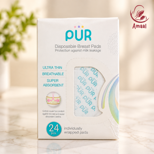 PUR Disposable Breast Pads – Ultra Thin and Super Absorbent (24 pcs)