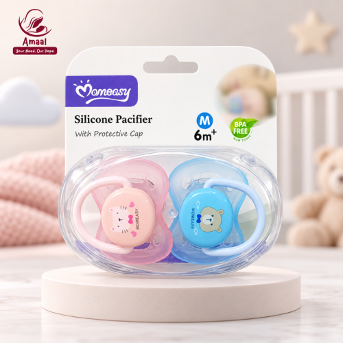 Momeasy Silicone Pacifier with Protective Cap
