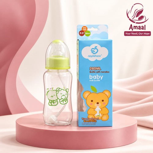 AppleBear 280ml Baby Milk Feeding Bottle pp