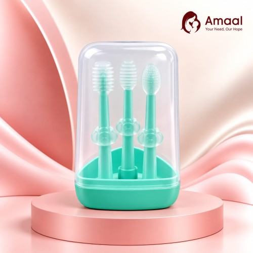 Baby Oral Care Training Toothbrush Set – 3 Piece