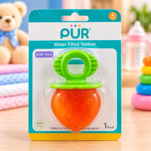 PUR Water Filled Baby Teether – 6+ Months