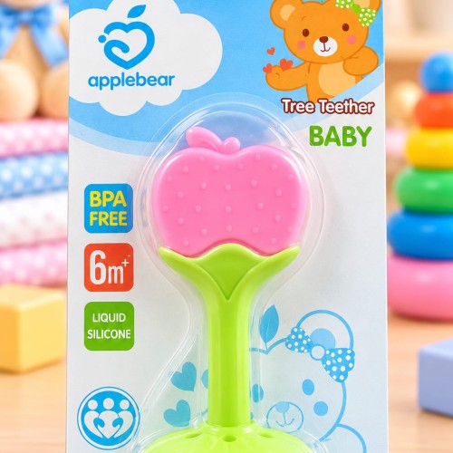 Applebear Grape-Shaped Silicone Baby Teether – 6+ Months