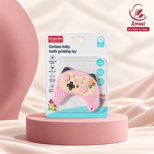 Hercules Bear Cartoon Baby Teether – Game Controller Design