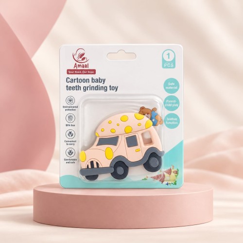 Baby Teether Car Design BPA Free Teething Toy