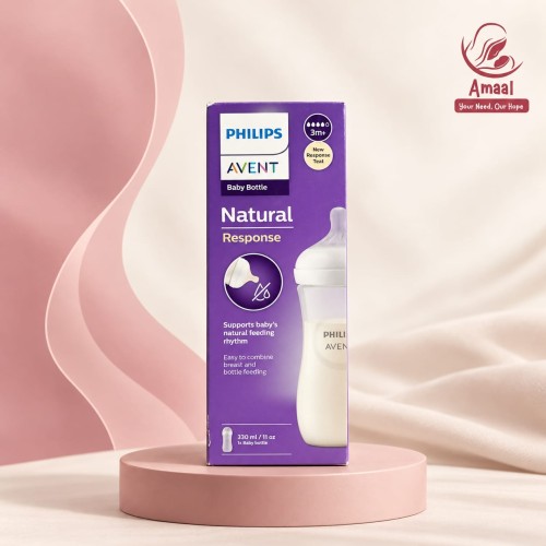 Philips Avent Natural Response Baby Bottle 330ml / 11oz – 3M+