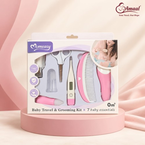 Momeasy Baby Travel and Grooming Kit – 7 Essential Care Items, 0M+