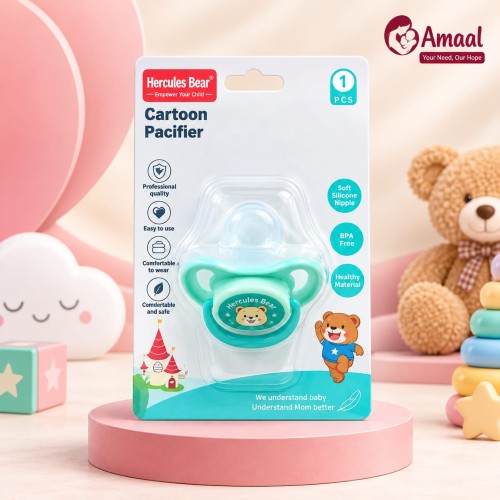 Hercules Bear Cartoon Pacifier (BPA Free)