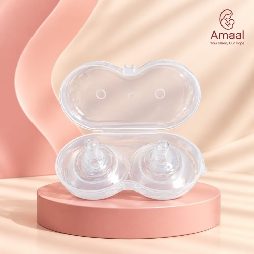 Baby Feeding Nipple Shield with Storage Case (2 Pcs)