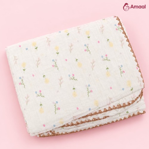 Double Muslin Cotton Swaddle - size 42/42 inc