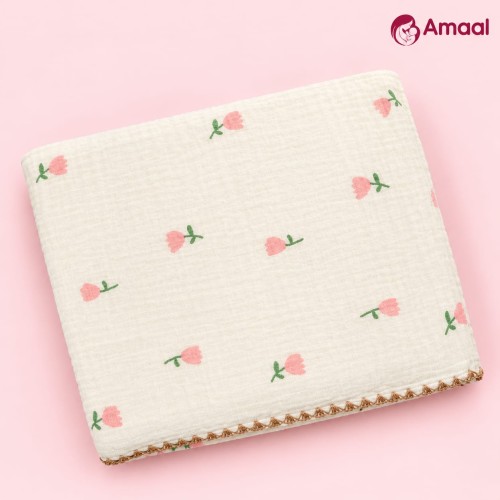 Double Muslin Cotton Swaddle - size 42/42 inc