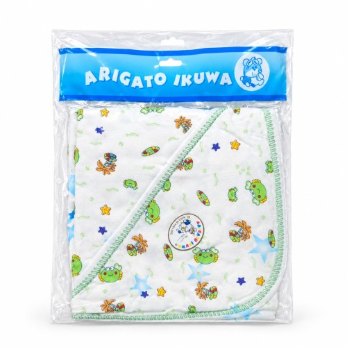 Arigato Ikuwa Baby Cotton Hooded Blanket
