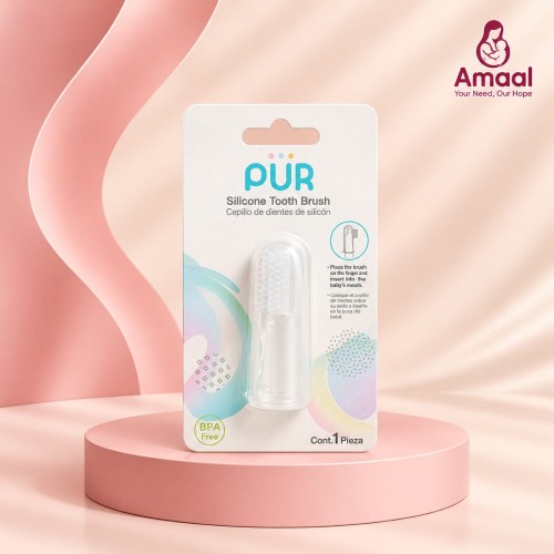 PUR Baby Silicone Finger Toothbrush BPA Free