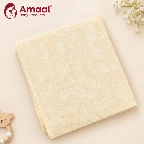 Premium Soft Baby Towel – Floral Design