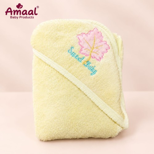 Premium Soft Baby Hooded Towel – Sweet Baby Floral Design