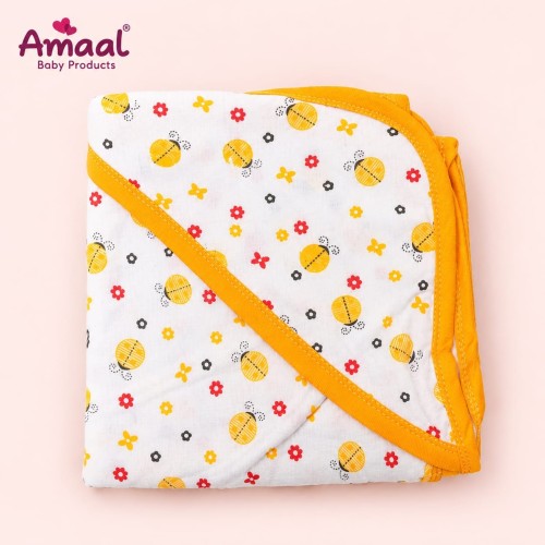 Floral Print Newborn Baby Cap Towel