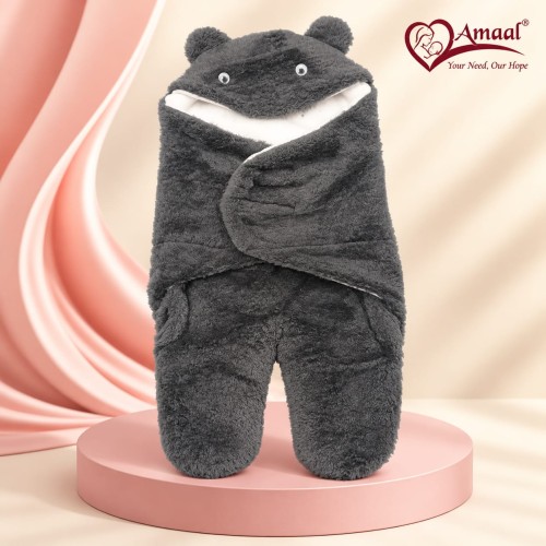 Baby Hooded Towel – Coral Pink Animal Design Baby Bath Towel