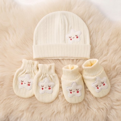 Baby Cap, Socks &amp; Mitten Set