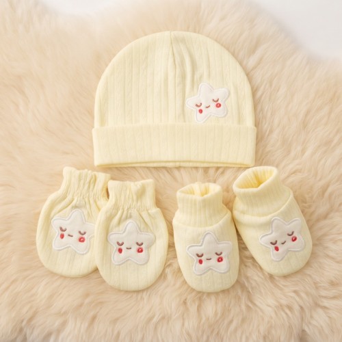 Baby Cap, Socks &amp; Mitten Set