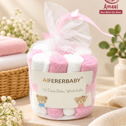 Alferbaby 12 Pack Baby Washcloths