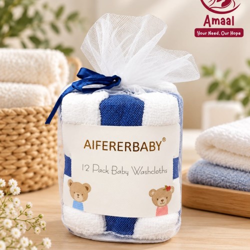 Alferbaby 12 Pack Baby Washcloths