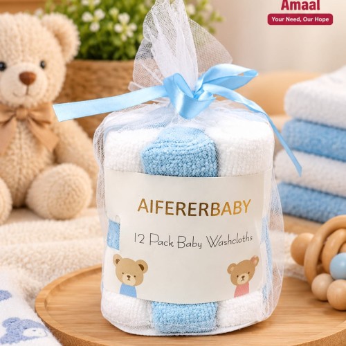 Alferbaby 12 Pack Baby Washcloths