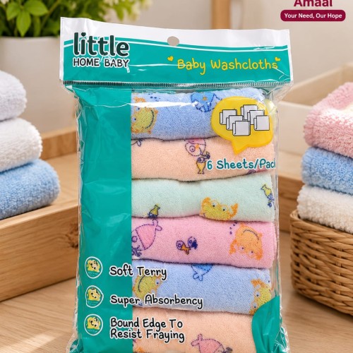6 Sheets Baby Washcloths