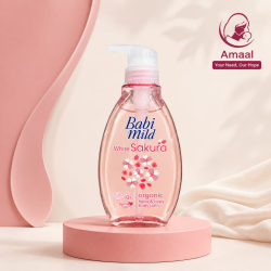 Babi Mild White Sakura Organic Head &amp;amp;amp; Body Baby Bath