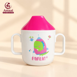 Farliln Baby Training Cup with Easy Grip Handles &amp; Spill Resistant Lid