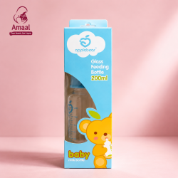 AppleBear Glass Feeding Bottle 200ml