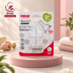 Farlin Crystal Clear Silicone Baby Nipples