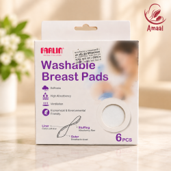 Farlin Washable Breast Pads – Soft  and Absorbent Nursing Pads (6 pcs)
