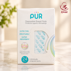 PUR Disposable Breast Pads – Ultra Thin and Super Absorbent (24 pcs)
