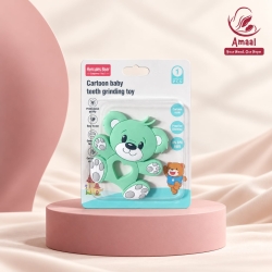 Hercules Bear Cartoon Baby Teether – BPA Free Bear Design