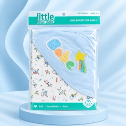 Little Home Baby 100% Cotton Hooded Blanket-cap towel