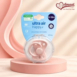 Minitree Ultra Air Happy Baby Pacifier – BPA-Free  - baby pink