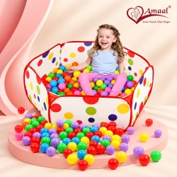 Baby Fun Play Ball Pit Set with 50 Colorful Balls – Kids Indoor Play Tent