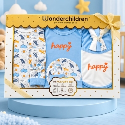 Wonderchildren Newborn Baby Gift Set – 10 Pieces Cotton Baby Clothing
