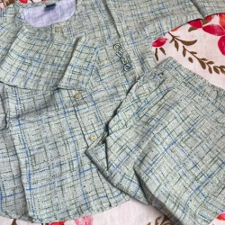 Baby Classic Checkered Full Sleeve Two-Piece Set