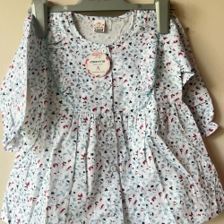 Baby Girls Floral Printed Ruffle Frock