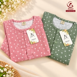 Baby Polka Dot Button-Up Dress